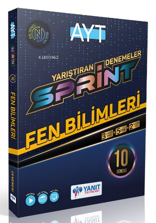 AYT Fen Bilimleri 10 Sprint Deneme | Kolektif | Yanıt Yayınları (Hazır