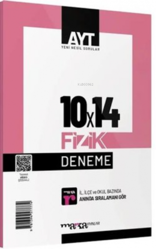 AYT Fizik 10x14 Deneme Tamamı Video Çözümlü Marka Yayınları | Kolektif