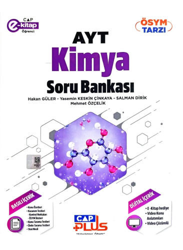 AYT Kimya Soru Bankası | Hakan Güler | Çap Yayınları