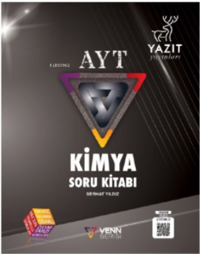 AYT Kimya Soru Kitabı (Venn Serisi) | Serhat Yıldız | Yazıt Yayınları