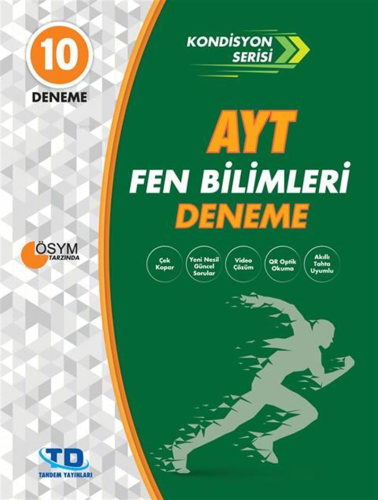 Ayt Kondisyon Fen Bilimleri 10 Deneme | Kolektif | Tandem Yayınları