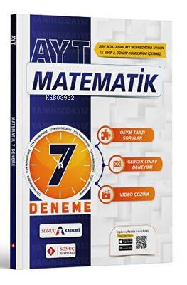 Ayt Matematik 7 Deneme 2023-2024 | Kolektif | Sonuç Yayınları (Ankara)