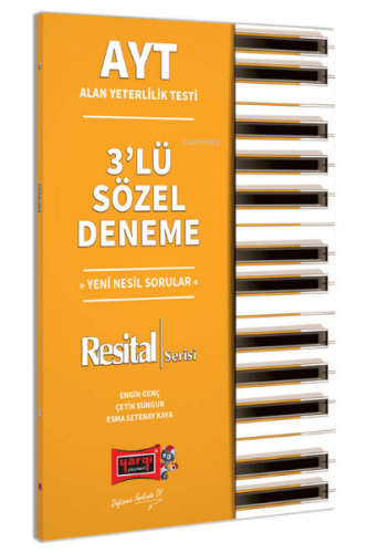 AYT Resital Serisi 3'lü Sözel Deneme Yargı Yayınları | Çetin Sungur | 