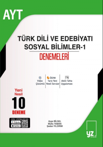 AYT Türk Dili ve Edebiyatı Sosyal Bilimleri-1 ;10 Deneme | Kolektif | 