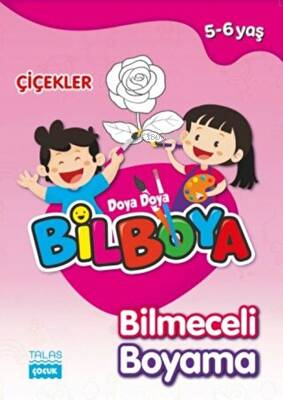 Bilmeceli Boyama Çiçekler(5-6) Yaş | Kolektif | Talas Yayınları