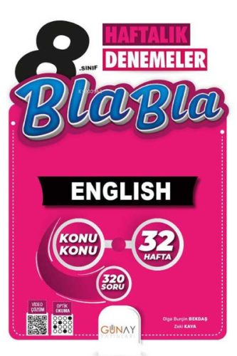 BLA BLA Serisi 32 Haftalık 8. Sınıf İngilizce | Kolektif | Günay Yayın