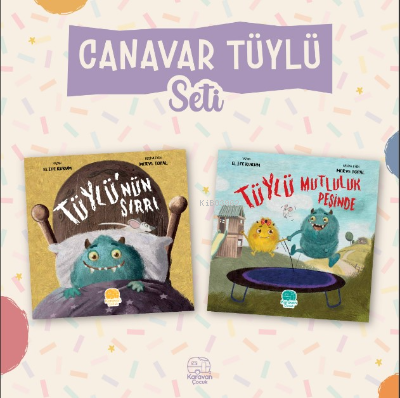 Canavar Tüylü Seti (İki Kitap) | Elife Kurum | Karavan Çocuk Yayınları