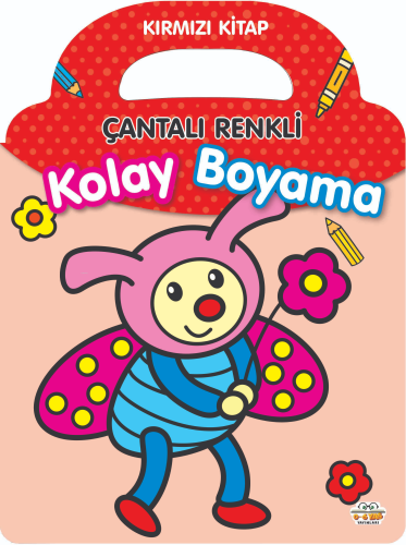 Çantalı Renkli Kolay Boyama Kitap -Kırmızı Kitap | Taha Toptaş | 0-6 Y