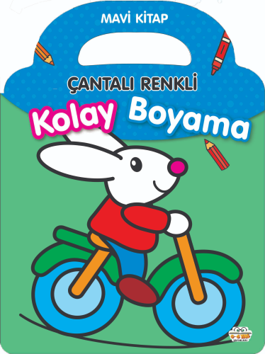 Çantalı Renkli Kolay Boyama - Mavi kitap | Taha Toptaş | 0-6 Yaş Yayın