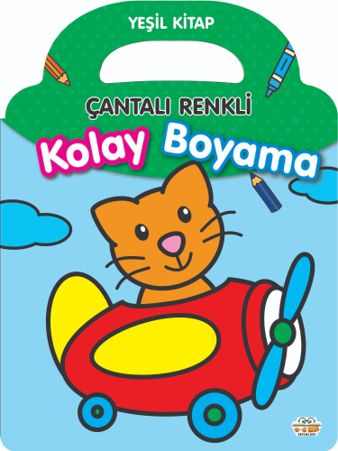 Çantalı Renkli Kolay Boyama- Yeşil Kitap | Taha Toptaş | 0-6 Yaş Yayın