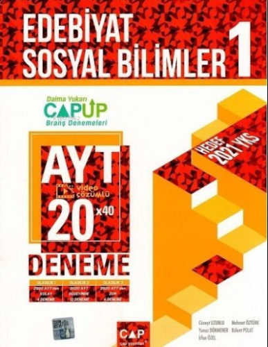 Çap Ayt Up Deneme Edebiyat Sosyal 1 (30*20) - 2021 | Kolektif | Çap Ya