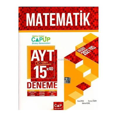 Çap Ayt Up Deneme Matematik 15 Li - 2021 | Kolektif | Çap Yayınları