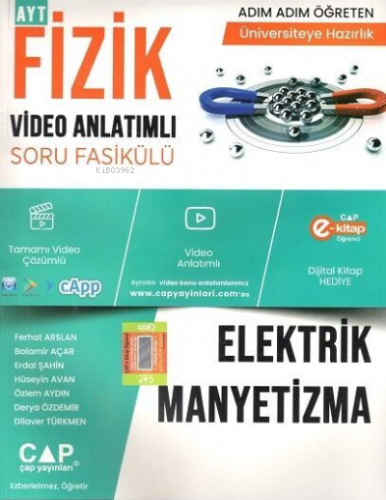 Çap Fizik Elektrik Manyetizma Konu Anlatımlı Soru Bankası | Kolektif |