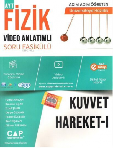 Çap Fizik Kuvvet Hareket 1 Konu Anlatımlı Soru Bankası | Kolektif | Ça