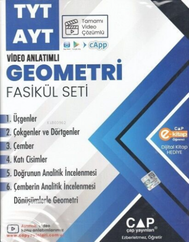 Çap TYT AYT Geometri Seti | Kolektif | Çap Yayınları