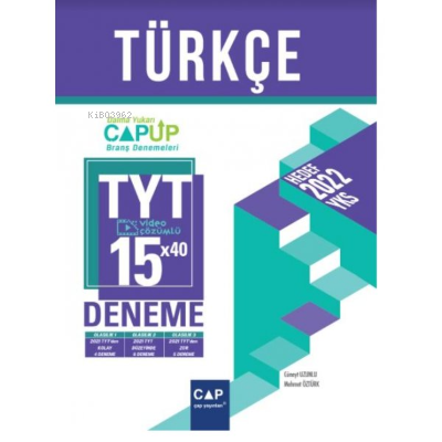 Çap Tyt Up Deneme Türkçe (40*7) - 2021 | Kolektif | Çap Yayınları