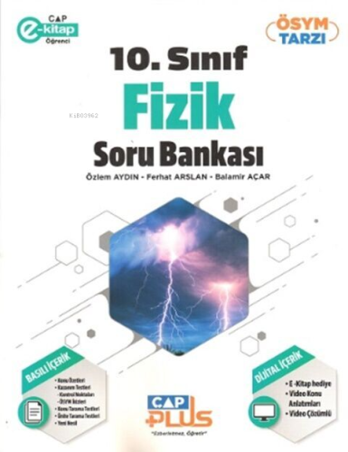 Çap Yayınları 10. Sınıf Fizik Anadolu Plus Soru Bankası | Özlem Aydın 