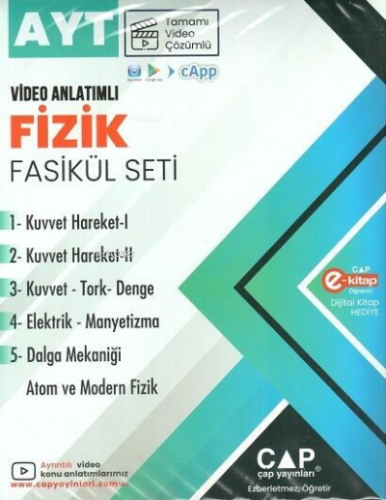 Çap Yayınları AYT Fizik Seti | Kolektif | Çap Yayınları