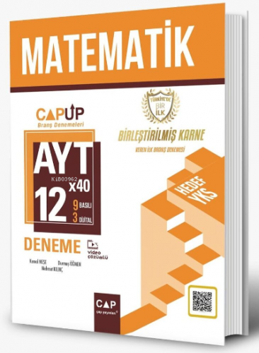 Çap Yayınları AYT Matematik 12 x 40 Up Deneme | Kolektif | Çap Yayınla