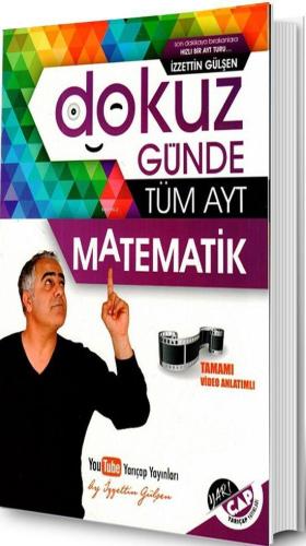 Çap Yayınları Dokuz Günde Tüm AYT Matematik Yarı Çap | | Çap Yayınları