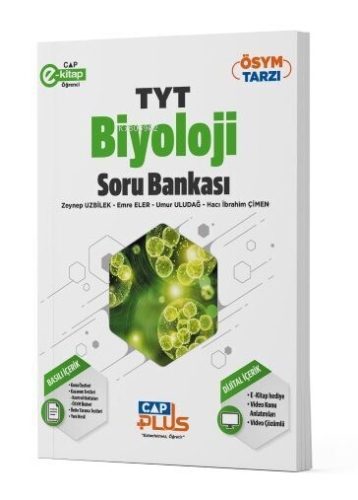 Çap Yayınları TYT Biyoloji Plus Serisi Soru Bankası | Zeynep Uzbilek |