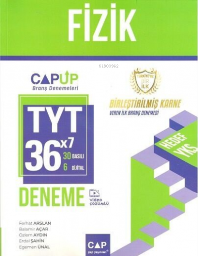 Çap Yayınları TYT Fizik 30 x 6 Up Deneme | Kolektif | Çap Yayınları