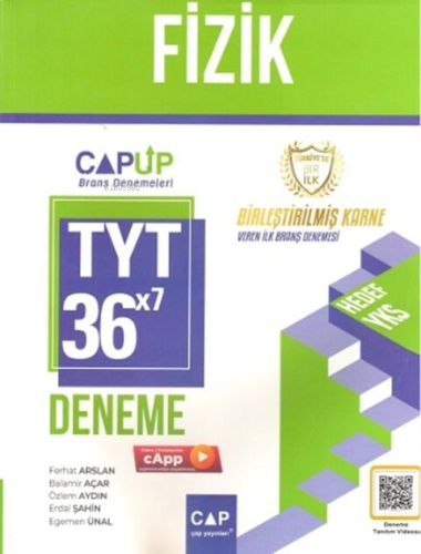 Çap Yayınları TYT Fizik 36 x 7 Up Deneme | Kolektif | Çap Yayınları