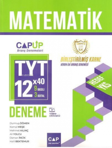 Çap Yayınları TYT Matematik 9 x 3 Up Deneme | Kolektif | Çap Yayınları