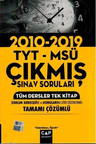 Çap Yayınları TYT MSÜ Tüm Dersler Tek Kitap Çıkmış Sınav Soruları Çap 