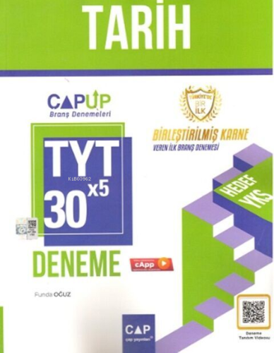 Çap Yayınları TYT Tarih 30 x 5 Up Deneme | Funda Oğuz | Çap Yayınları