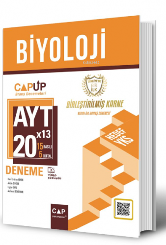 Çap Yks Ayt Up Deneme Biyoloji (15+5) - 2023 | Kolektif | Çap Yayınlar