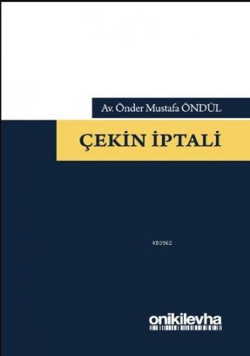 Çekin İptali | Önder Mustafa Öndül | On İki Levha Yayıncılık