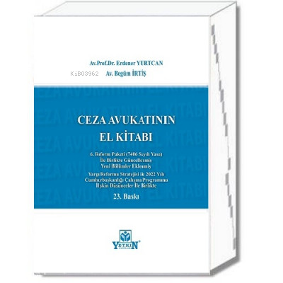 Ceza Avukatının El Kitabı | Erdener Yurtcan | Yetkin Yayınları