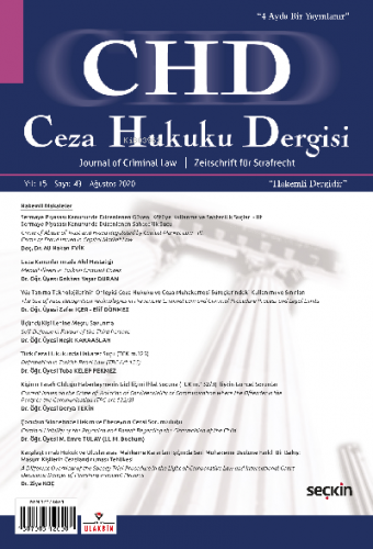 Ceza Hukuku Dergisi – 2021 Yılı Abonelik | Veli Özer Özbek | Seçkin Ya