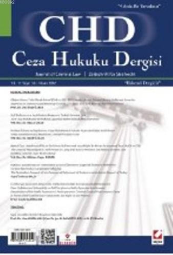 Ceza Hukuku Dergisi Sayı:30 | Veli Özer Özbek | Seçkin Yayıncılık