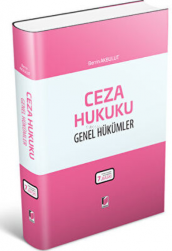 Ceza Hukuku Genel Hükümler | Berrin Akbulut | Adalet Yayınevi