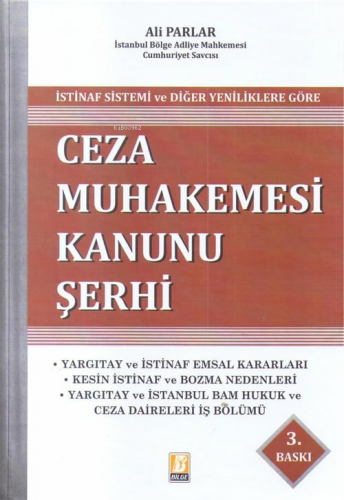 Ceza Muhakemesi Kanunu Şerhi | Ali Parlar | Bilge Yayınevi - Hukuk Yay