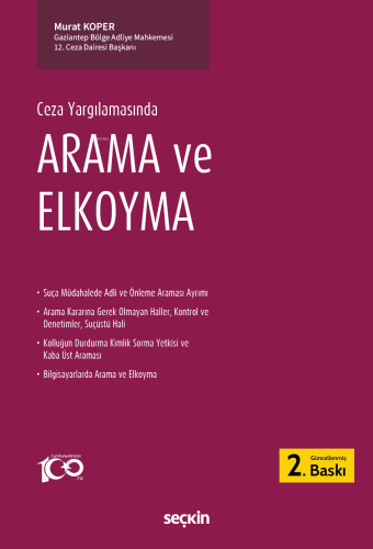 Ceza Yargılamasında Arama ve Elkoyma | Murat Koper | Seçkin Yayıncılık