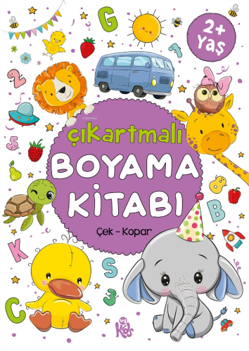 Çıkartmalı Boyama Kitabı - 2 Yaş +;Çek - Kopar | Bilge Yorulmaz | Bigk