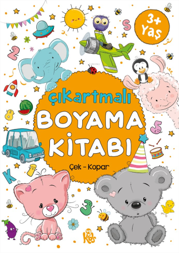 Çıkartmalı Boyama Kitabı - 3 Yaş +;Çek - Kopar | Bilge Yorulmaz | Bigk