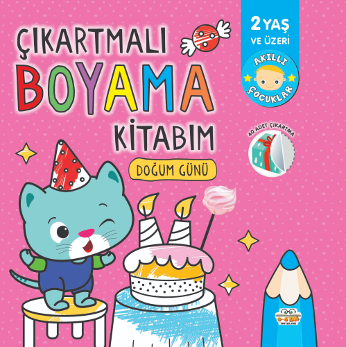 ÇIkartmalı Boyama Kitabım- Doğum Günü | Ersan Güngör | 0-6 Yaş Yayınla