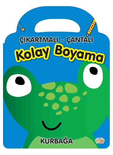 Çıkartmalı Çantalı Kolay Boyama - Kurbağa | Barbaros Özcan | 0-6 Yaş Y