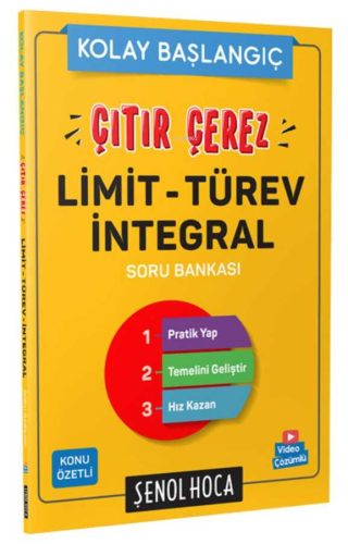 Çıtır Çerez Limit - Türev İntegral Soru Bankası | Kolektif | Şenol Hoc