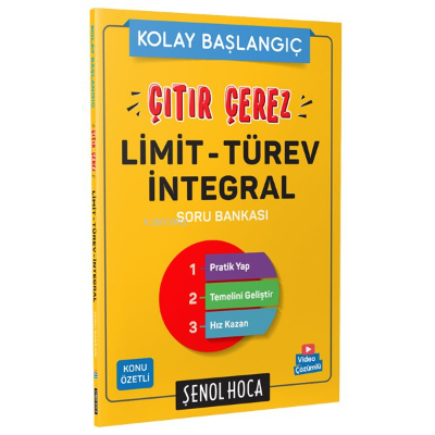 Çıtır Çerez Limit Türev İntegral | Kolektif | Şenol Hoca Yayınları