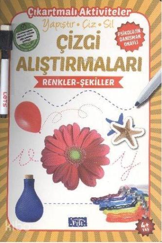 Çizgi Alıştırmaları - Renkler Şekiller; Yapıştır - Çiz - Sil | Ülkü Un