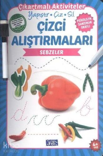 Çizgi Alıştırmaları - Sebzeler; Yapıştır - Çiz - Sil | Ülkü Unsu | Par