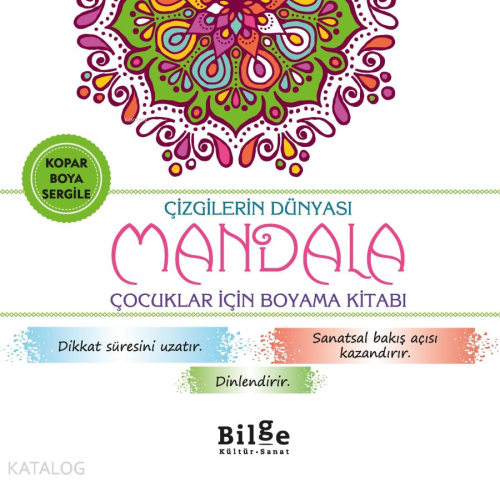 Çizgilerin Dünyası - Mandala;Çocuklar İçin Boyama Kitabı | Kolektif | 