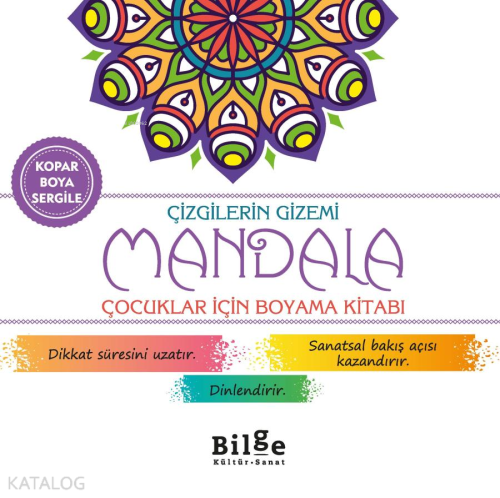 Çizgilerin Gizemi - Mandala;Çocuklar İçin Boyama Kitabı | Kolektif | B