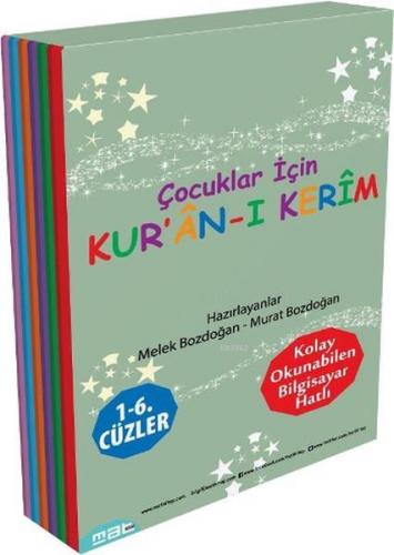 Çocuklar İçin Kur'an-ı Kerim 1 - 6. Cüzler (6 Kitap Takım) | Melek Boz