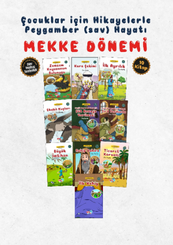 Çocuklar İçin Mekke Dönemi Seti (10 Kitap Takım) | Kolektif | Aksa Çoc